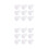 200 Pcs R Type Expansion Rivet Nut Nylon Plastic Clip For PCB White 4