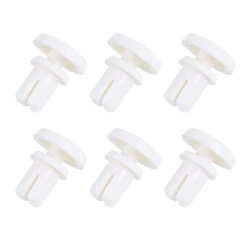 200 Pcs R Type Expansion Rivet Nut Nylon Plastic Clip For PCB White 2