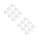 200 Pcs R Type Expansion Rivet Nut Nylon Plastic Clip For PCB White 9