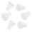 200 Pcs R Type Expansion Rivet Nut Nylon Plastic Clip For PCB White 2