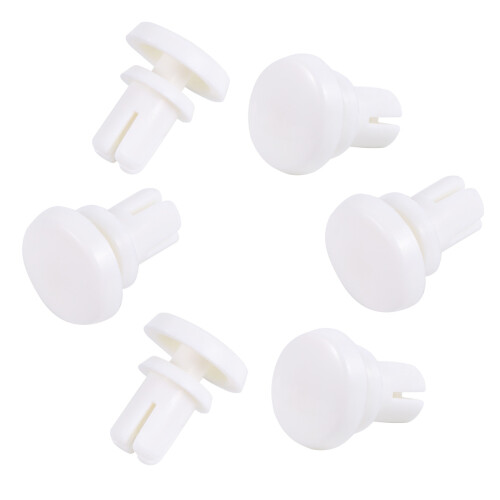 200 Pcs R Type Expansion Rivet Nut Nylon Plastic Clip For PCB White 1