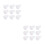 200 Pcs R Type Expansion Rivet Nut Nylon Plastic Clip For PCB White 8