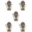 5Pcs Household Statue Elephant Head God Figurine Decor 10