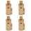 4Pcs Carbon Steel 3/8 Inch Corrugated Bellow Interface Tool 7
