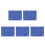 5Pcs Dark Blue PP Self- Cutting Mats with Antislip Base for DIY 10