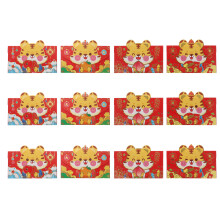 60 Pcs Red Pocket Paper Envelopes For Chinese New Year