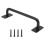Carbon Steel Barn Door Handle Gate Shed Garage Pull 3