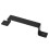 Black Carbon Steel Barn Door Handle Right Angle Pull 5