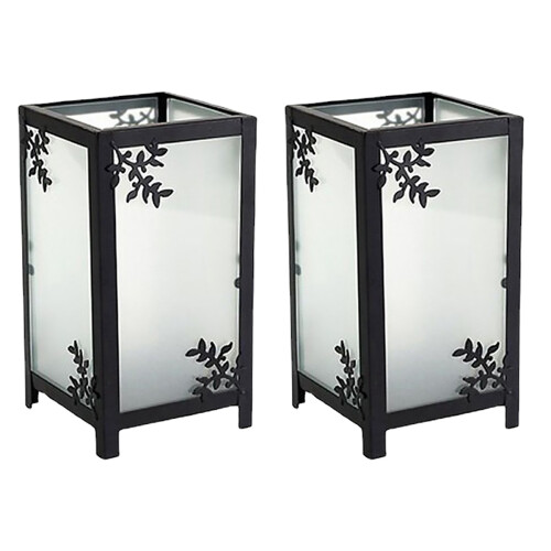2Pcs Retro Tea Light Holder Desktop Decorative Table Centerpiece 1