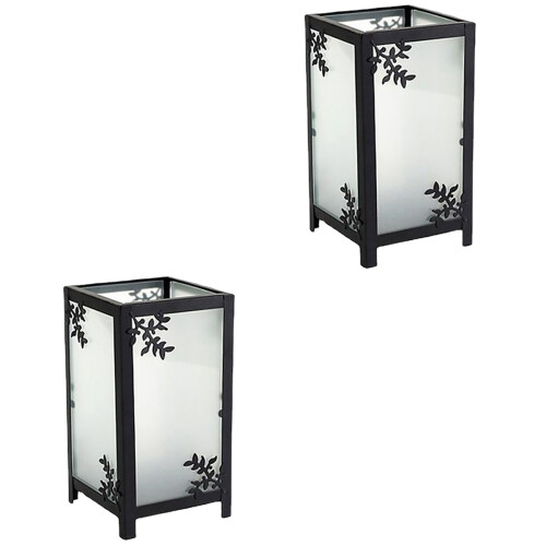 2Pcs Retro Tea Light Holder Desktop Decorative Table Centerpiece 2