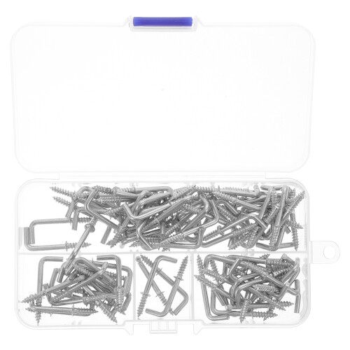 2 Pieces Door Hinges Security Screws Right Angle Hook