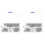2 Pieces Door Hinges Security Screws Right Angle Hook 2