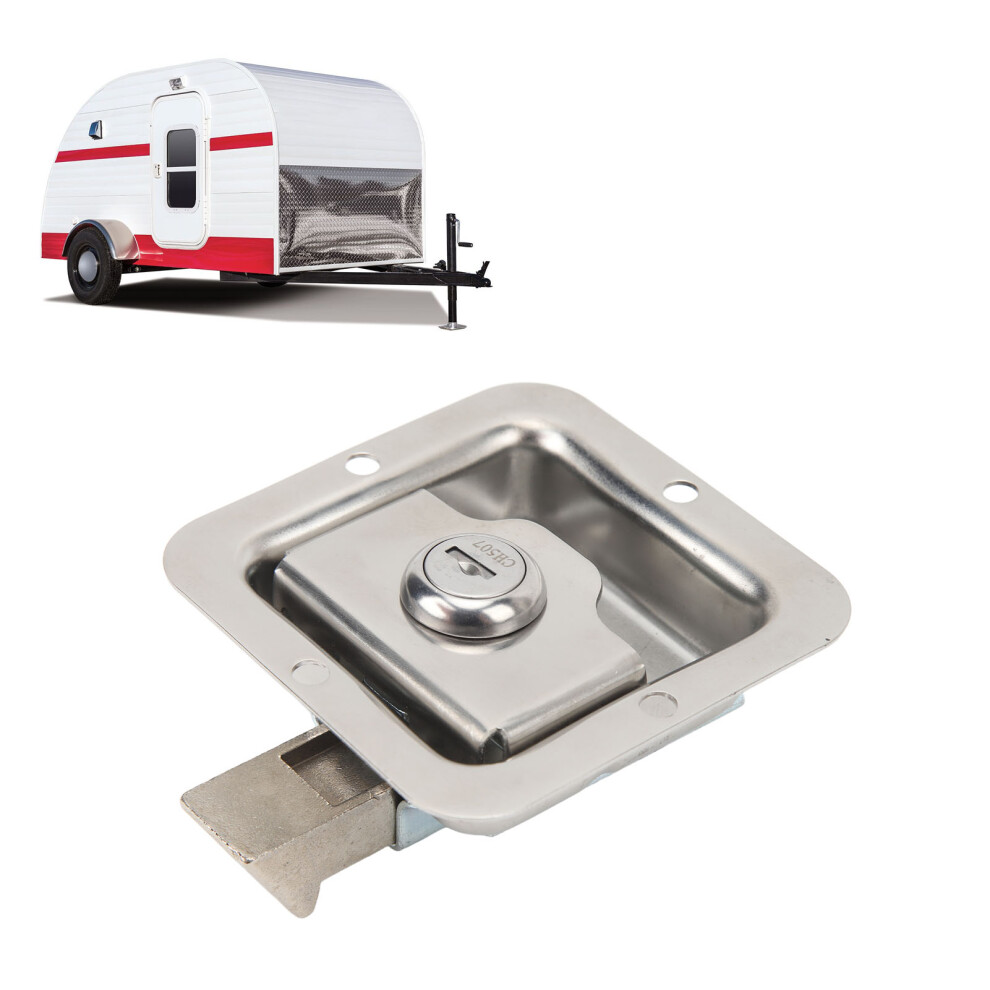 Durable 304 Stainless Steel Toolbox Latch With Keys For Rvs & Campers 4641352037816