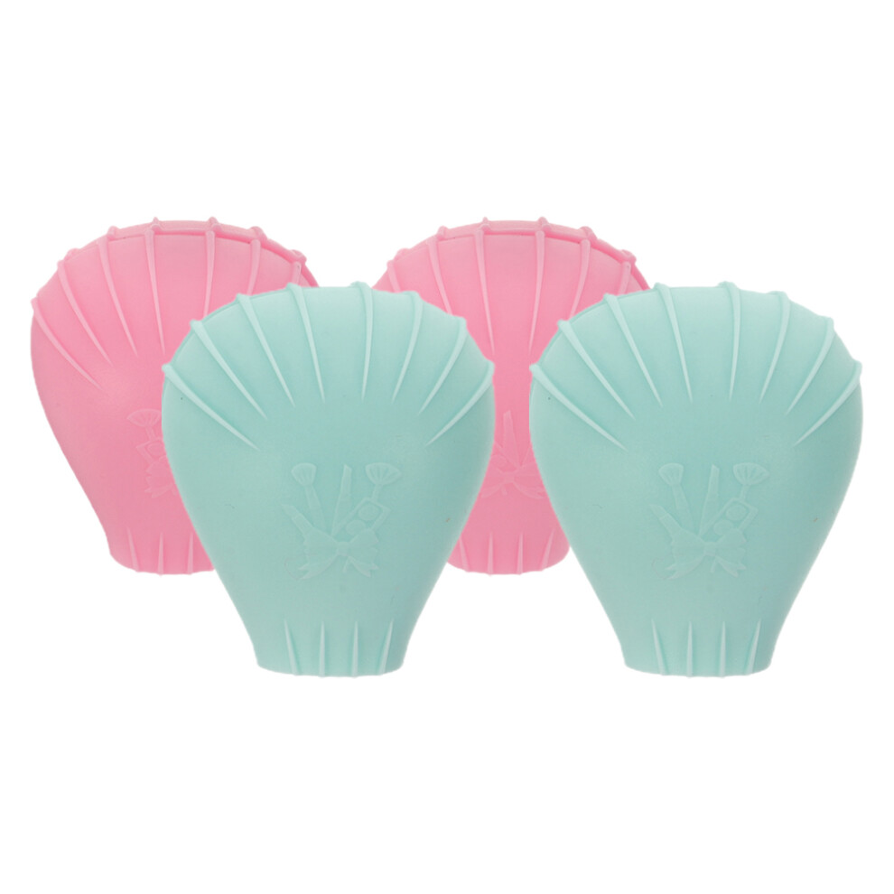 Aboofan 20 Pcs Silicone Makeup Brush Covers Organizer Case For Travel