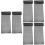 2700 Pcs 10mm Round Back Sticky Hook And Loop Adhesive Dots Black 6
