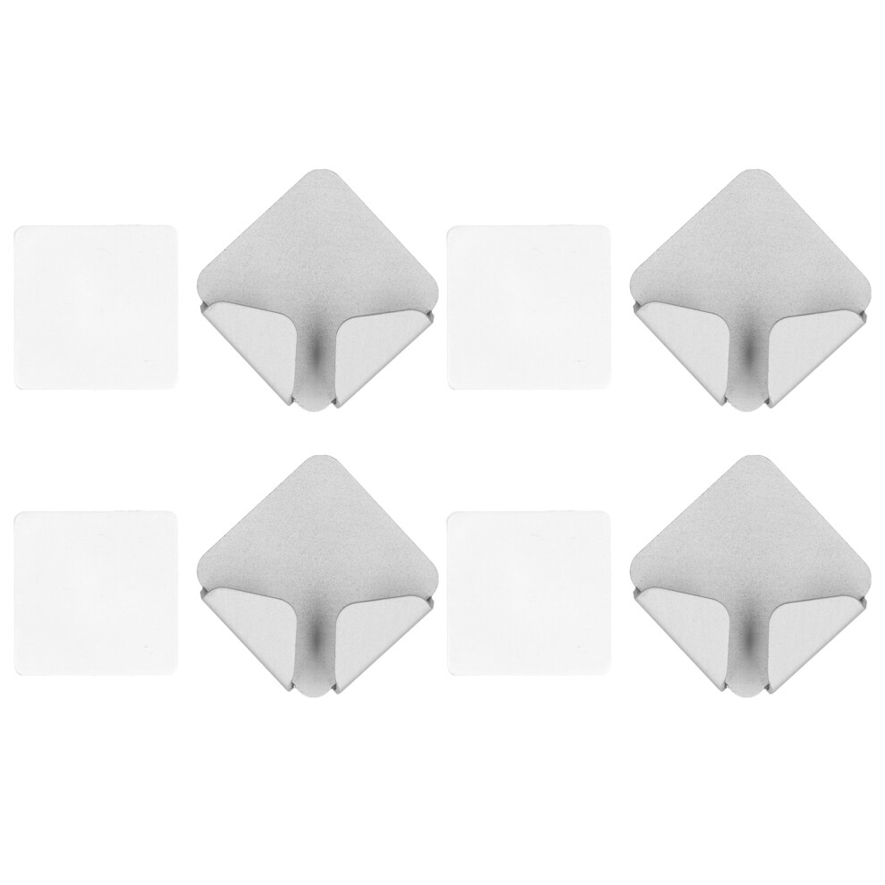 4Pcs Nopunch Wallmounted Power Cable Organizer Rack Bracket Gray 685922915016