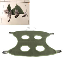 Pet Grooming Hammock for Dogs Cats, Mesh & Steel, Green M