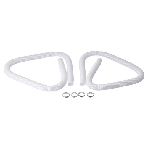 2Pcs Pool Pump Hose Leakproof Elastic Filter Tube with Buckle 2