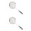 2Pièces Poudre Farine Noir Acier Cuisine 5