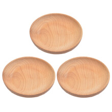 6Pièces Plats En Bois Khaki Pour Sauce, Salades Apéritifs