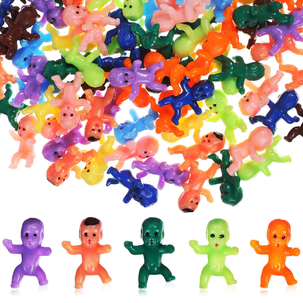 Iplusmile 300 Pcs Mini Plastic Baby Figurines For Party Decorations