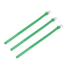 2Pcs Solid Color Silicone Wristband For Kids (Green)