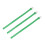 2Pcs Solid Color Silicone Wristband For Kids (Green) 1