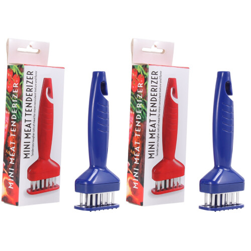 2 Pieces Meat Tenderizer Tool Tenderer Grilling Steak Steaks Blue 1