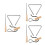 3Pcs Handheld Iron Triangle 4 Inch With For School Band 4