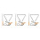 3Pcs Handheld Iron Triangle 4 Inch With For School Band 8