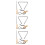 3Pcs Handheld Iron Triangle 4 Inch With For School Band 10