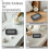 2Pcs Travel-Use DIY Eyeshadow Blush Palette Empty Durable Makeup Box 9