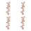 4Pcs Pu Numbered Stitch Marker Chain For Knitting Crocheting 4