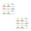 100Pièces Pinces Créatives Métal Multicolores Usage Multiples 9