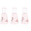 3Pièces Bouteilles Hamster Rose Conception Anti- 4