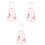 3Pièces Bouteilles Hamster Rose Conception Anti- 3