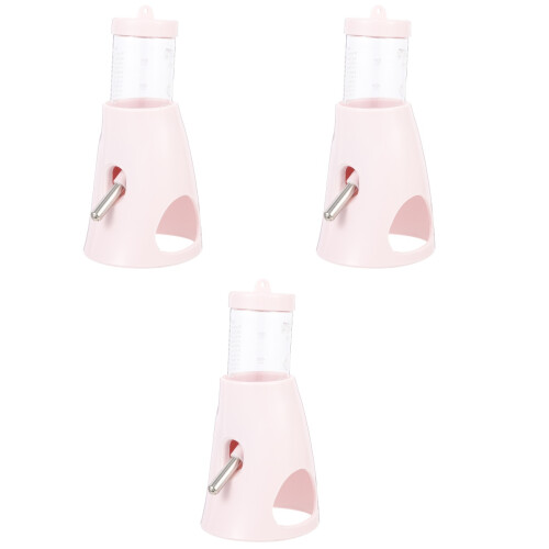 3Pièces Bouteilles Hamster Rose Conception Anti- 2