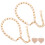 4 Pcs Pearl Shoe Straps Elegant Ankle Belts For Heels 1