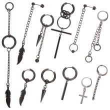 2 Pcs Earing For Men Comfortable Clip Earrings Men'S Punk Jewelry