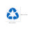 2Sets Mülltonnenaufkleber Recycling Wasserdicht Dauerhaft PVC Bunt 10