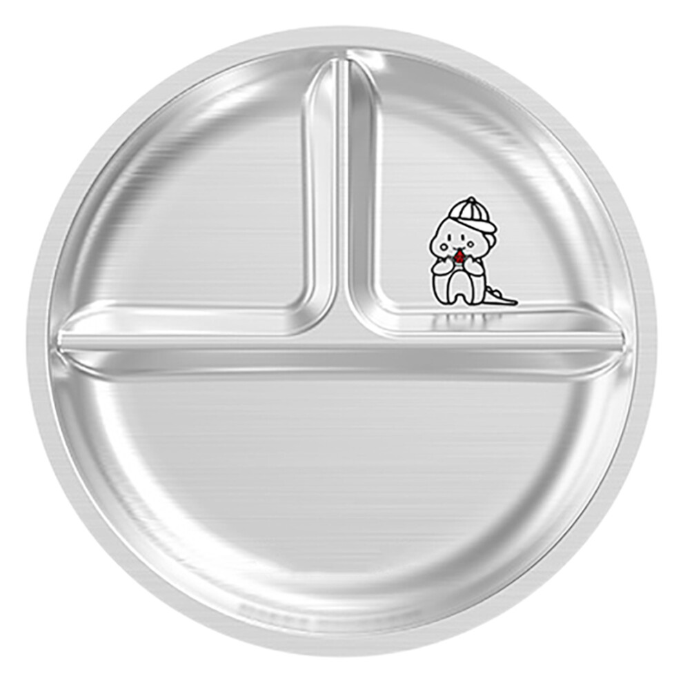 5Pcs Cartoon 3-Compartment Dinner Tray For Kids Aboofan