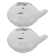4 Pcs Portable Water Droppers Ceramic Containers For Calligraphy