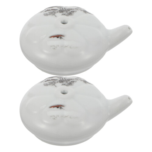 4 Pcs Portable Water Droppers Ceramic Containers For Calligraphy
