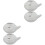 4 Pcs Portable Water Droppers Ceramic Containers For Calligraphy 3