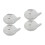 4 Pcs Portable Water Droppers Ceramic Containers For Calligraphy 4