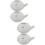 4 Pcs Portable Water Droppers Ceramic Containers For Calligraphy 7