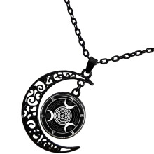 5Pcs Moon Pendant Necklace For Teen Girls Women