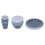 12Pcs Dark Blue Dot Dinnerware Cup Salad Bowl Plate 4