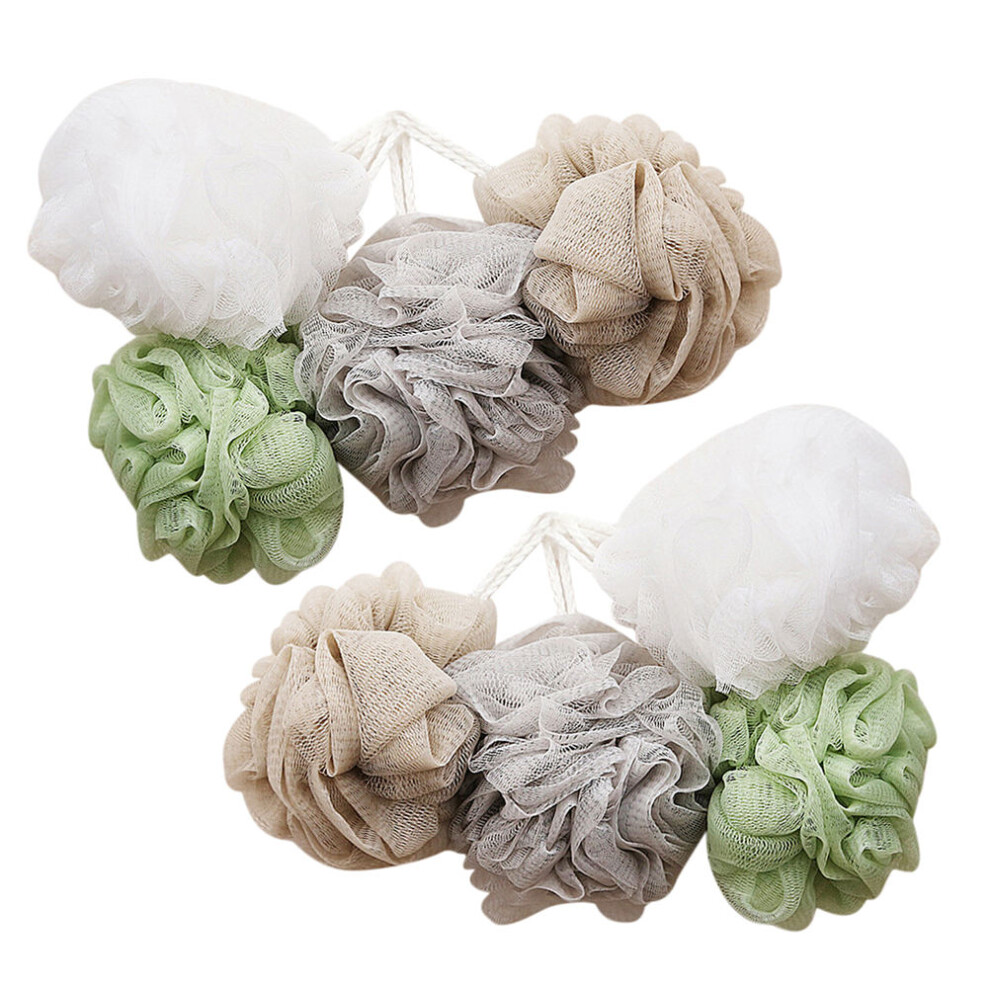 Aboofan 24 Pcs Exfoliating Shower Balls Body Scrubber Bathing Sponges