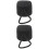 2Pcs Compact Black Plastic Replacement Handles for Rain Umbrellas 7
